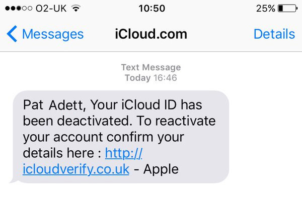 your icloud has been deactivated
